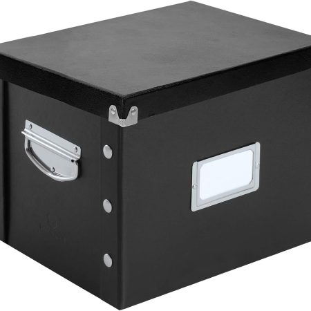 Letter-Size File Box, Black